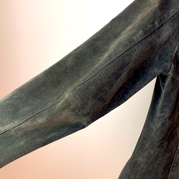 Vintage Wilsons Leather Suede Leather Jacket in Smokey Charcoal - Picture 6 of 10